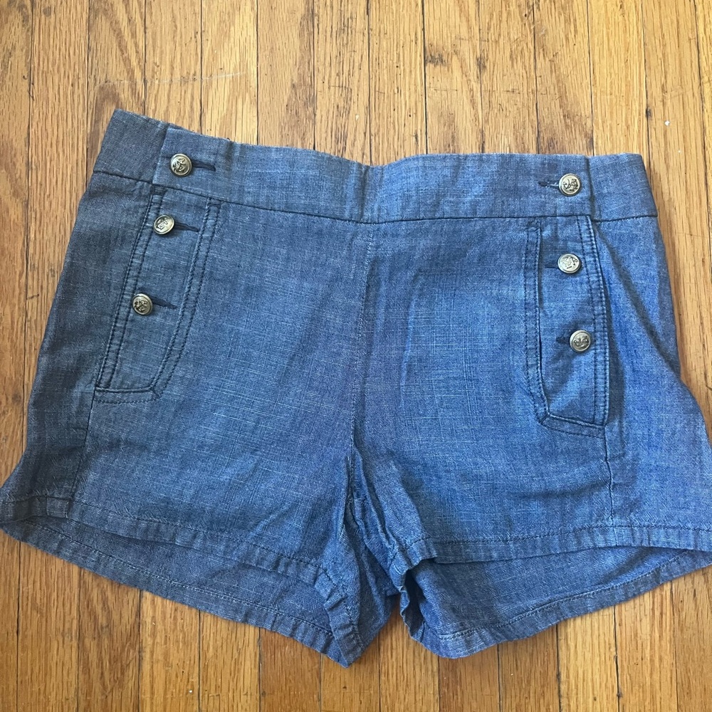 J. Crew light blue sailor shorts